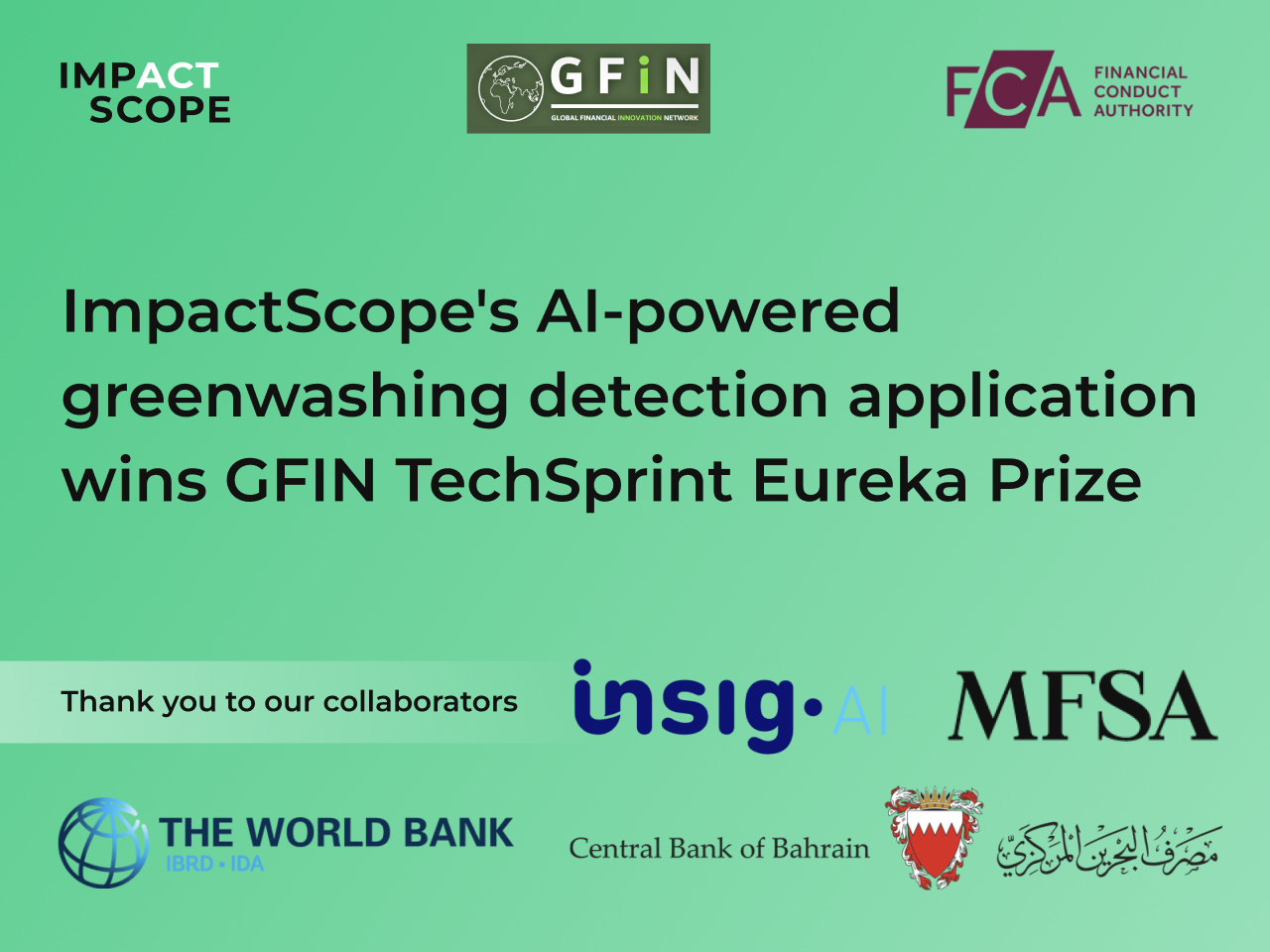 ImpactScope’s AI & blockchain powered greenwashing detection tool wins GFIN TechSprint Eureka Award
